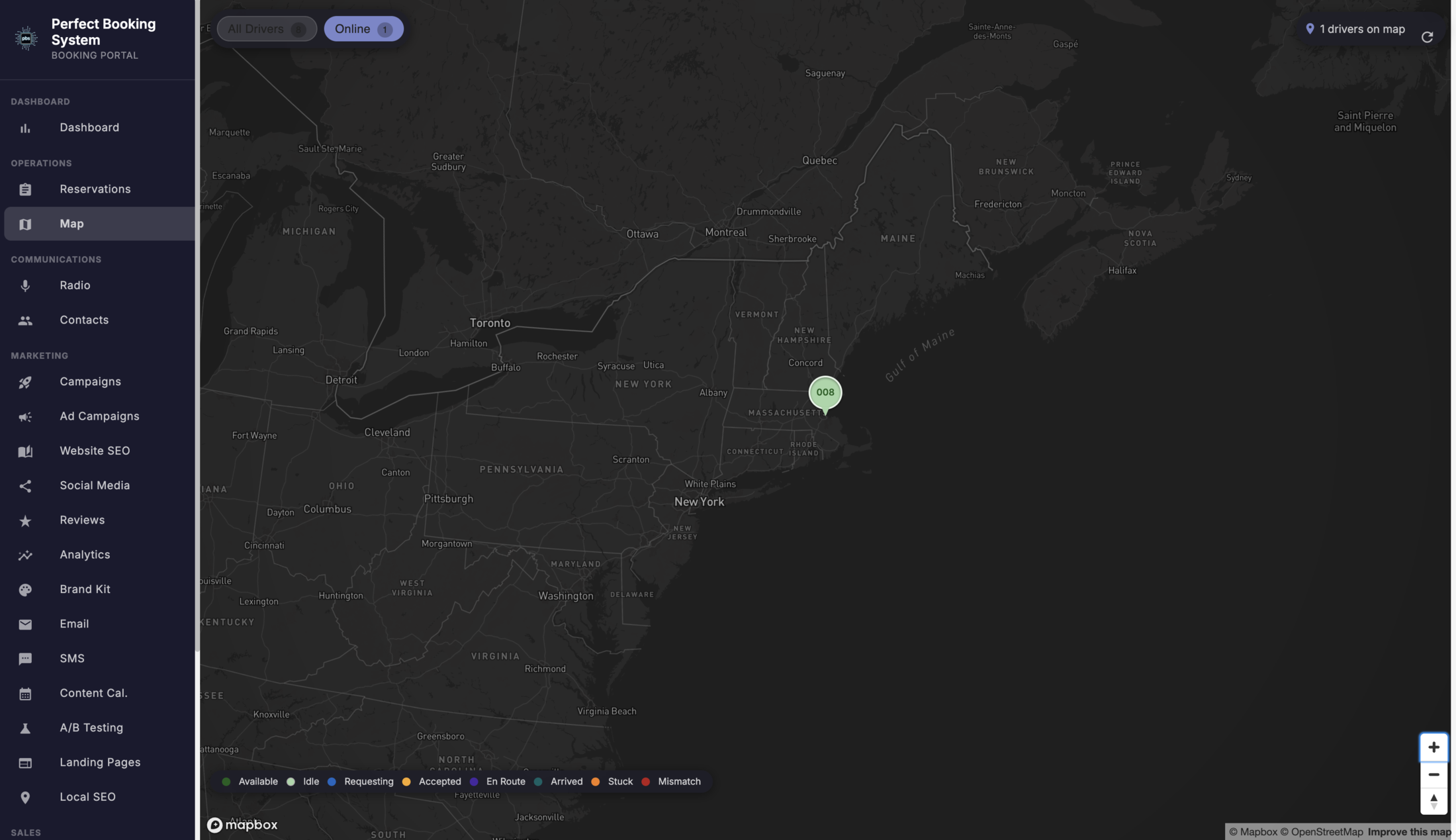 Live Provider Map